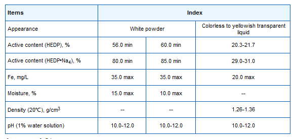 hedp 4na Specification